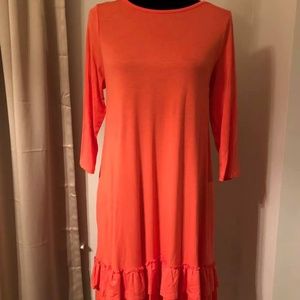 Coral Midi Dress